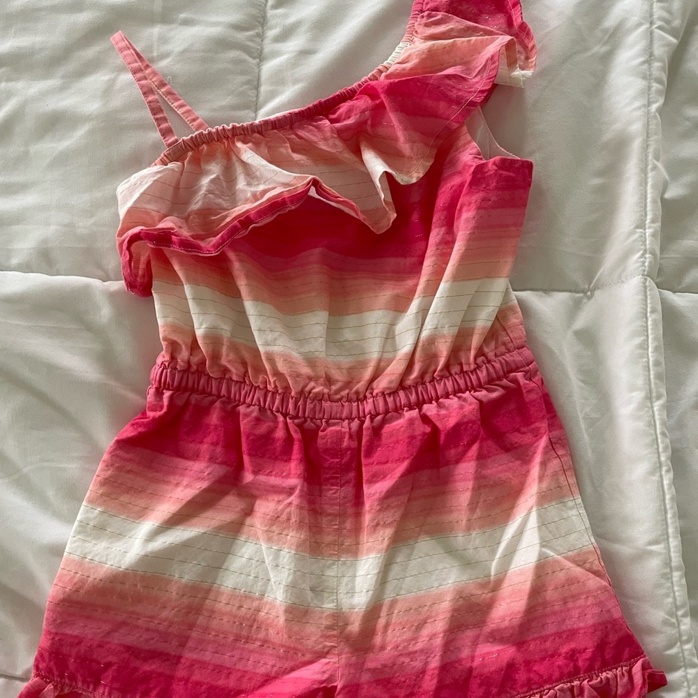 Janie and Jack one shoulder romper. Size 6 never worn